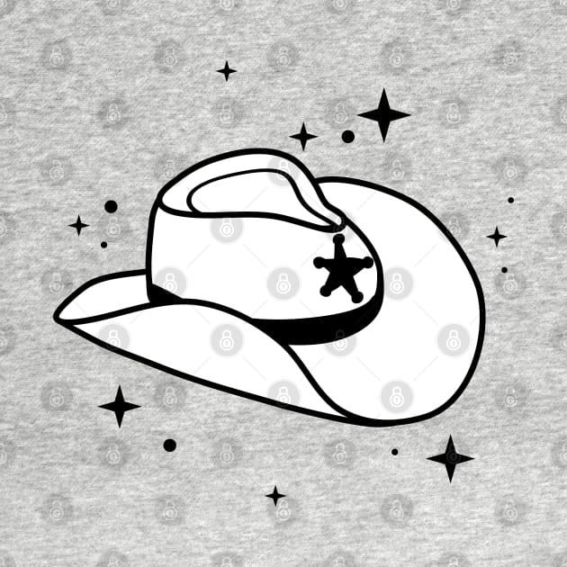 White Cowboy Hat Cowgirl Aesthetic by YourGoods